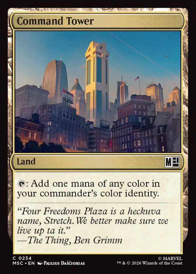 Command Tower (234) - Marvel Super Heroes Commander (MSC)