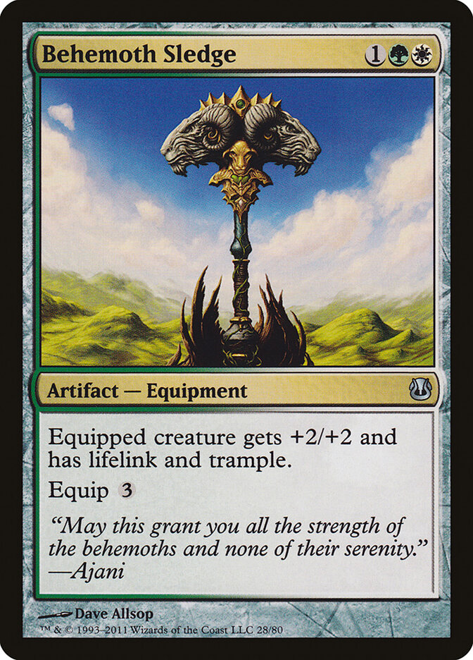 Behemoth Sledge (28) - Duel Decks: Ajani vs. Nicol Bolas (DDH)