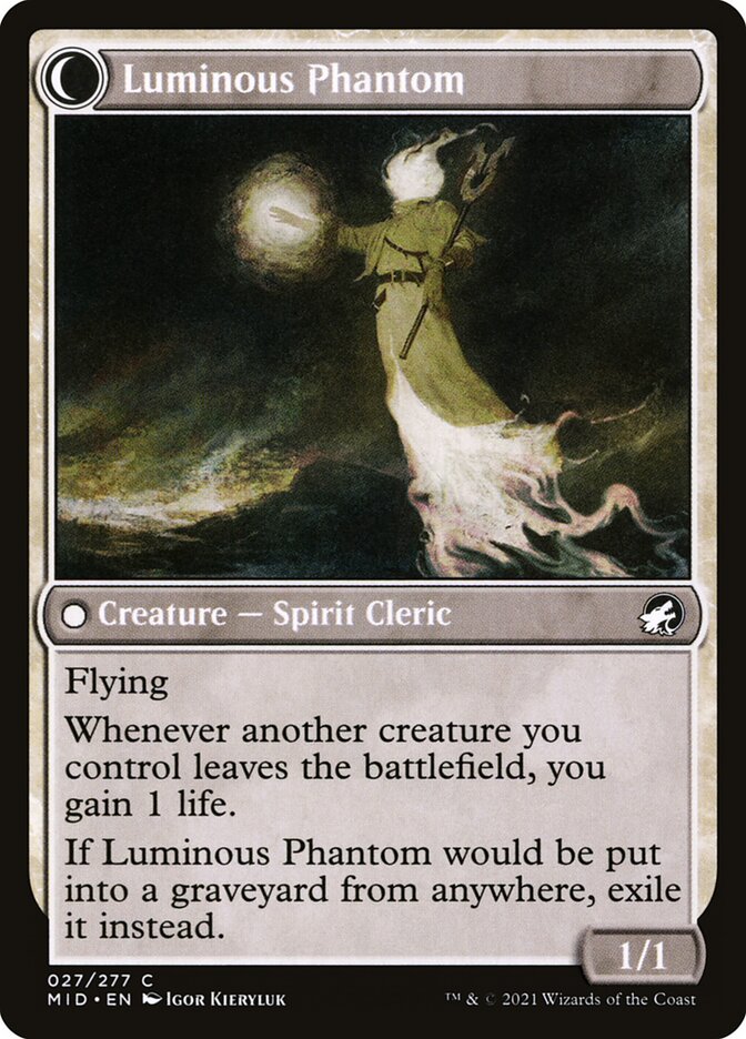 Lunarch Veteran // Luminous Phantom (27) - Innistrad: Midnight Hunt (MID)