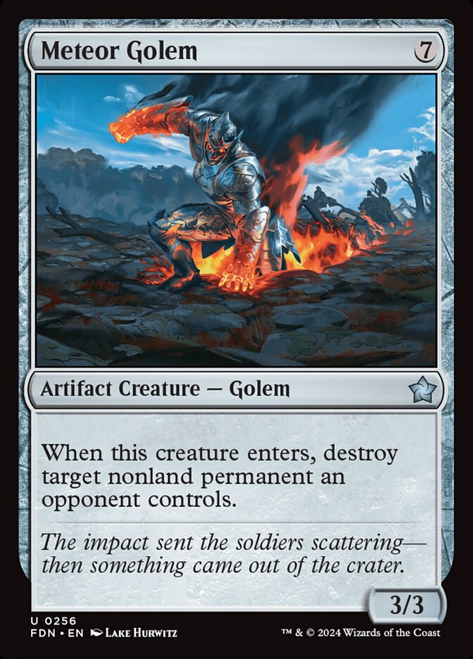 Meteor Golem (256) - Foundations (FDN)