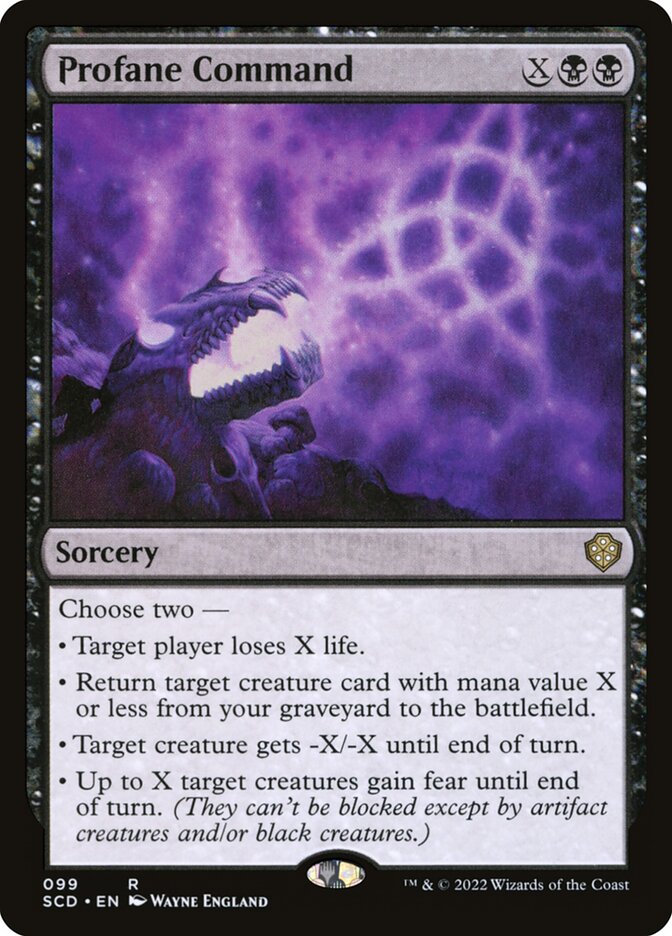 Profane Command (99) - Starter Commander Decks (SCD)