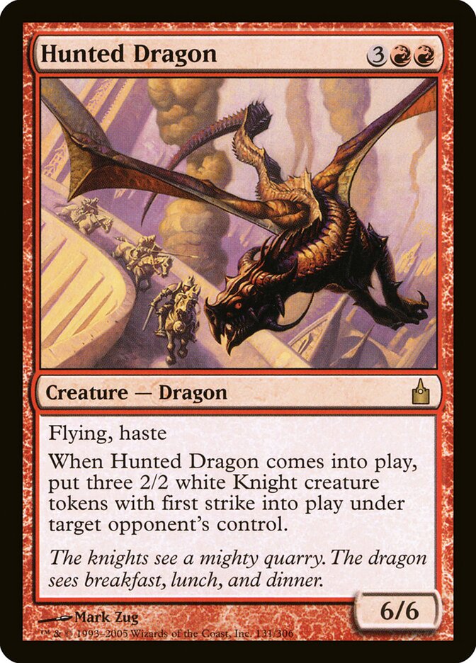 Hunted Dragon (131) - Ravnica: City of Guilds (RAV)