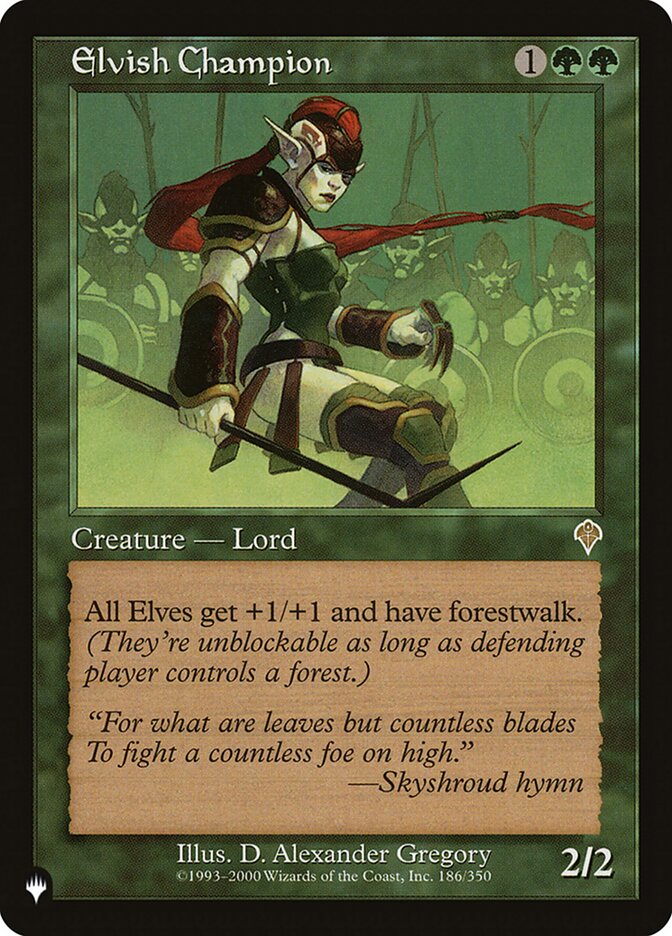 Elvish Champion (INV-186) - The List (PLST)