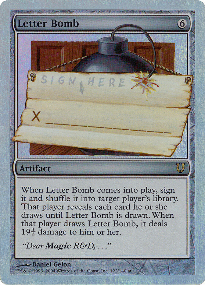 Letter Bomb (122) - Unhinged (UNH)