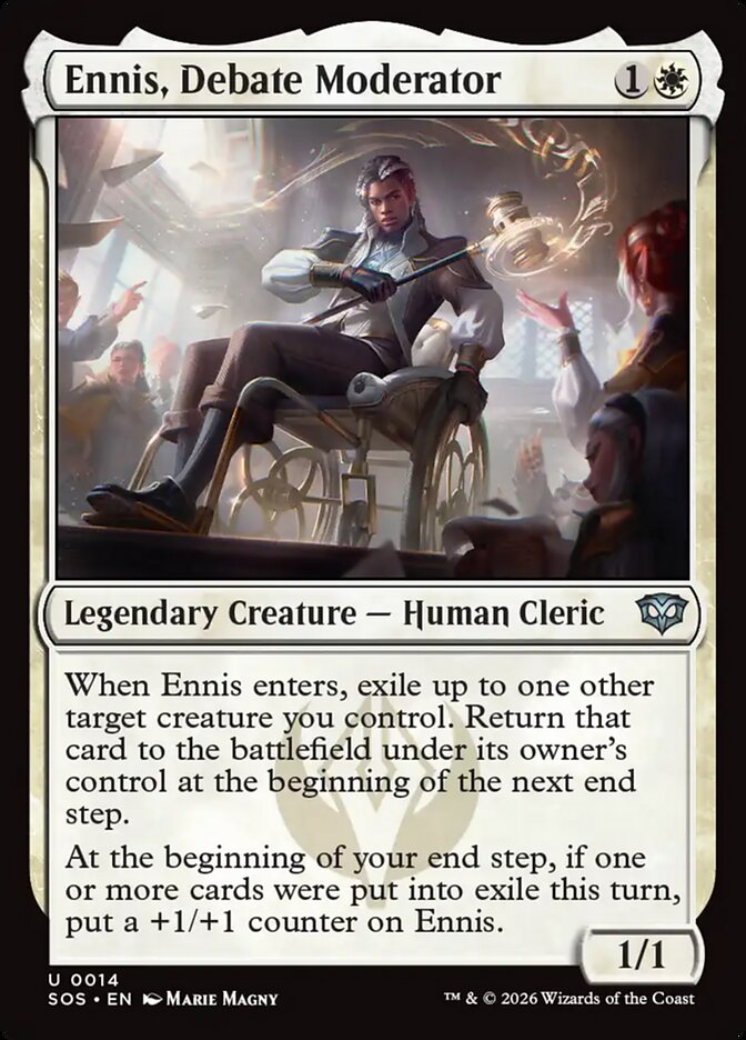 Ennis, Debate Moderator (14) - Secrets of Strixhaven (SOS)