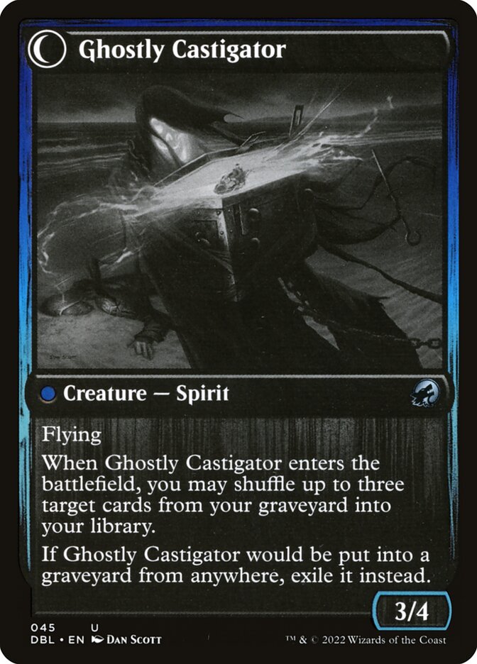 Covetous Castaway // Ghostly Castigator (45) - Innistrad: Double Feature (DBL)