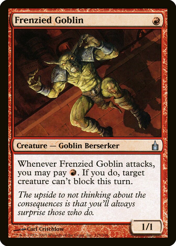 Frenzied Goblin (125) - Ravnica: City of Guilds (RAV)