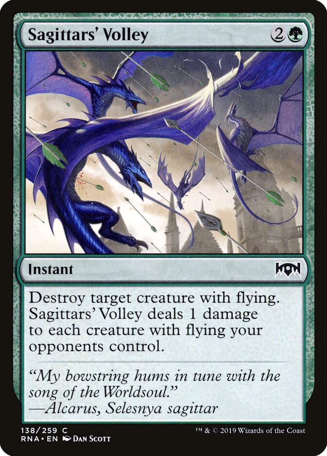 Sagittars' Volley (138) - Ravnica Allegiance (RNA)