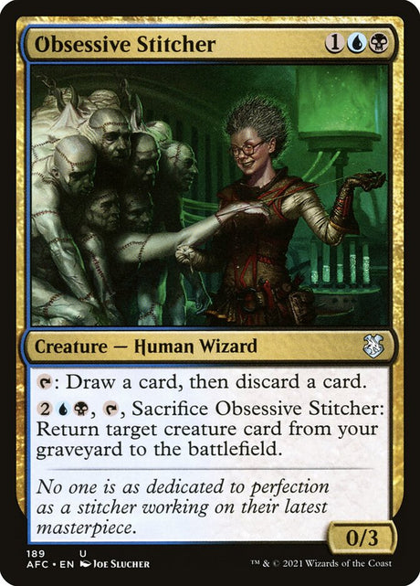 Obsessive Stitcher (189) - Forgotten Realms Commander (AFC)