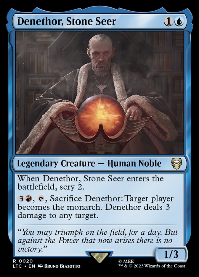 Denethor, Stone Seer (20) - Tales of Middle-earth Commander (LTC)