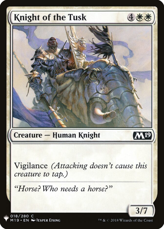 Knight of the Tusk (M19-18) - The List (PLST)
