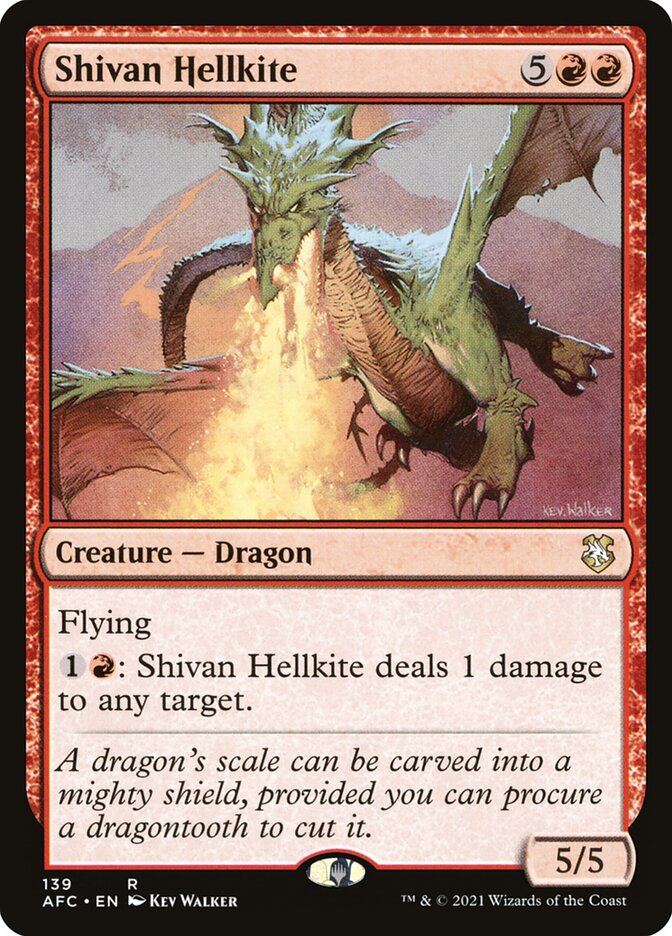 Shivan Hellkite (139) - Forgotten Realms Commander (AFC)