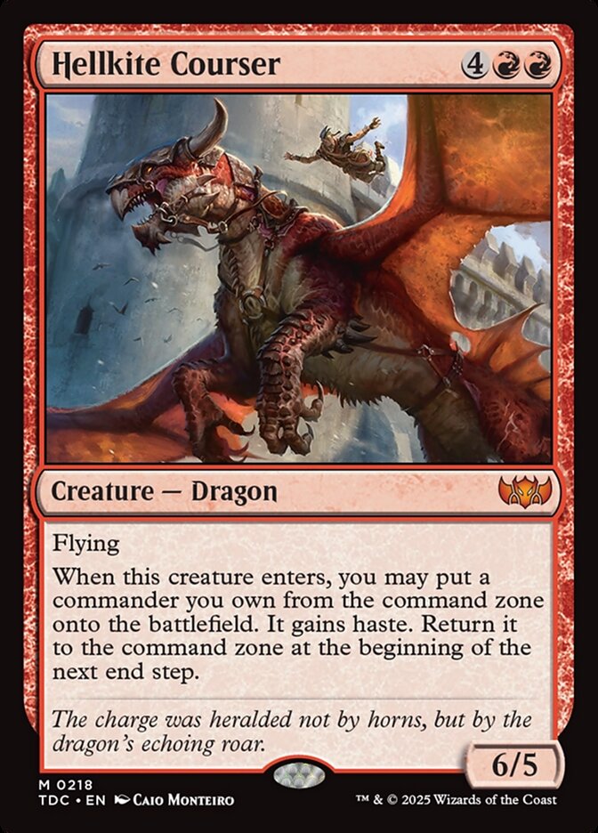 Hellkite Courser (218) - Tarkir: Dragonstorm Commander (TDC)