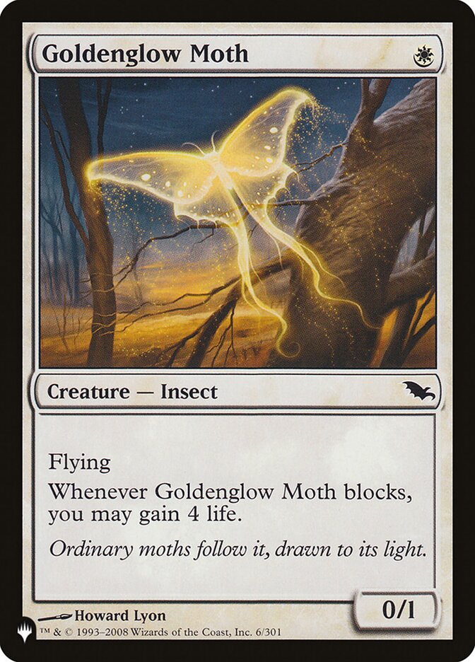 Goldenglow Moth (SHM-6) - The List (PLST)