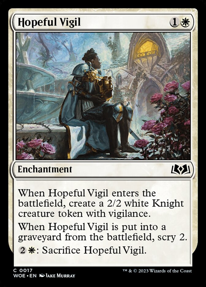 Hopeful Vigil (17) - Wilds of Eldraine (WOE)