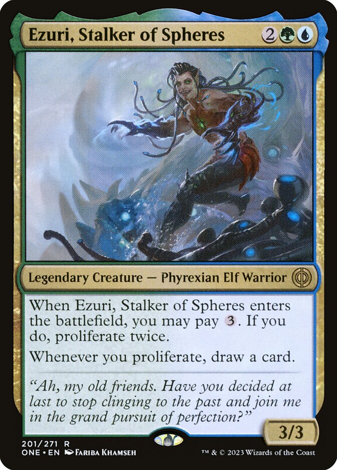Ezuri, Stalker of Spheres (201) - Phyrexia: All Will Be One (ONE)