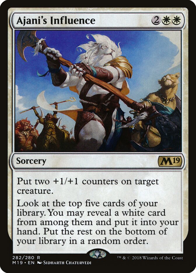 Ajani's Influence (282) - Core Set 2019 (M19)