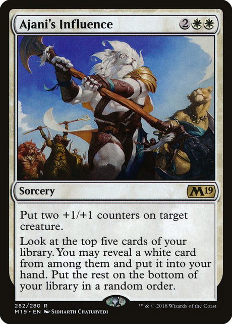 Ajani's Influence (282) - Core Set 2019 (M19)