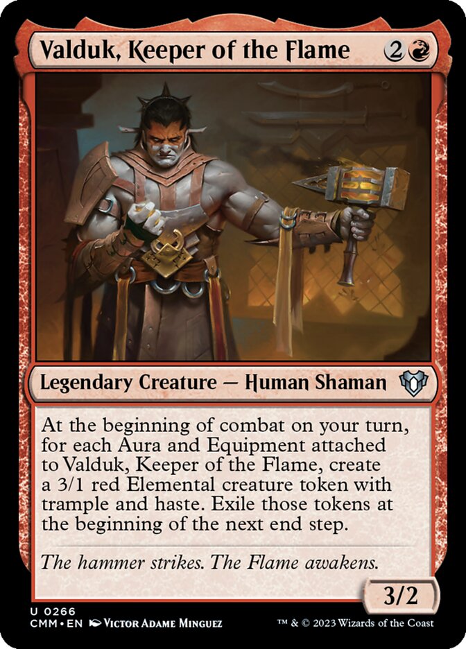 Valduk, Keeper of the Flame (266) - Commander Masters (CMM)
