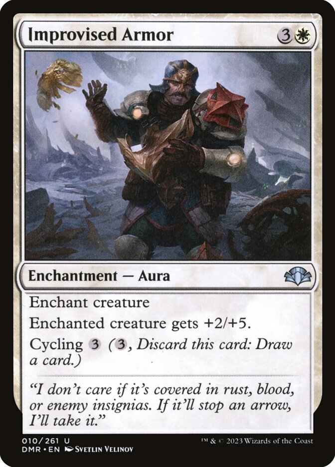 Improvised Armor (10) - Dominaria Remastered (DMR)