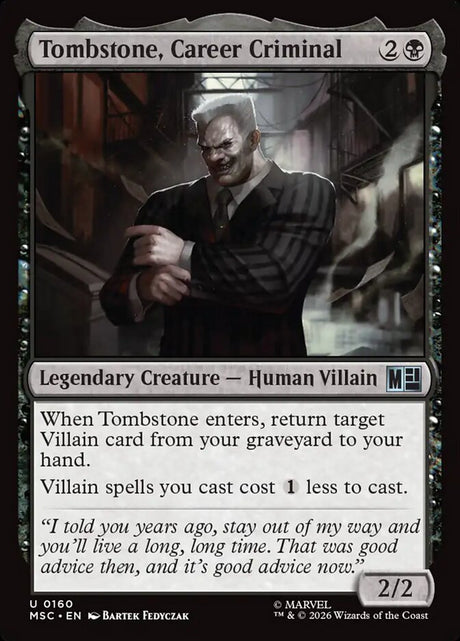 Tombstone, Career Criminal (160) - Marvel Super Heroes Commander (MSC)