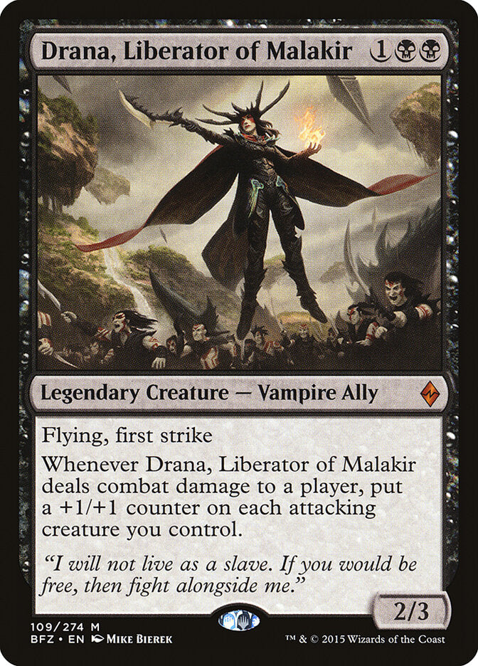 Drana, Liberator of Malakir (109) - Battle for Zendikar (BFZ)