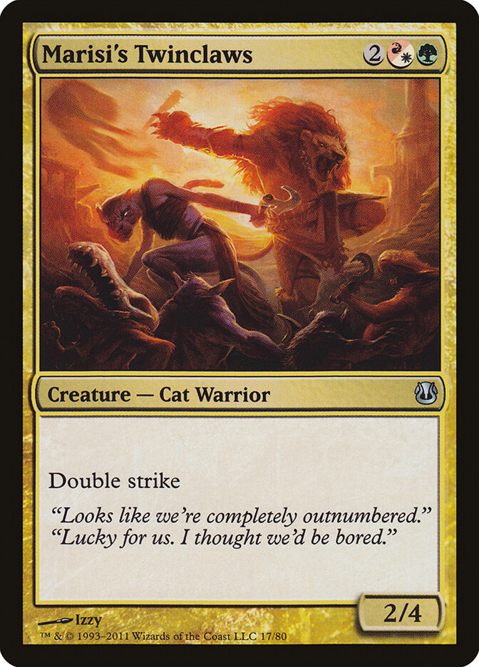 Marisi's Twinclaws (17) - Duel Decks: Ajani vs. Nicol Bolas (DDH)