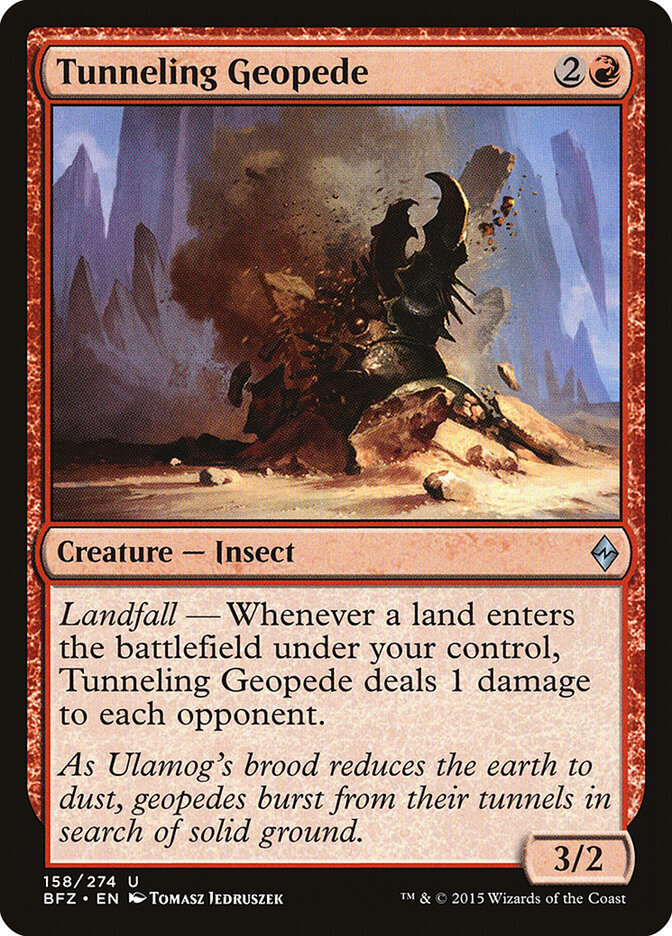 Tunneling Geopede (158) - Battle for Zendikar (BFZ)
