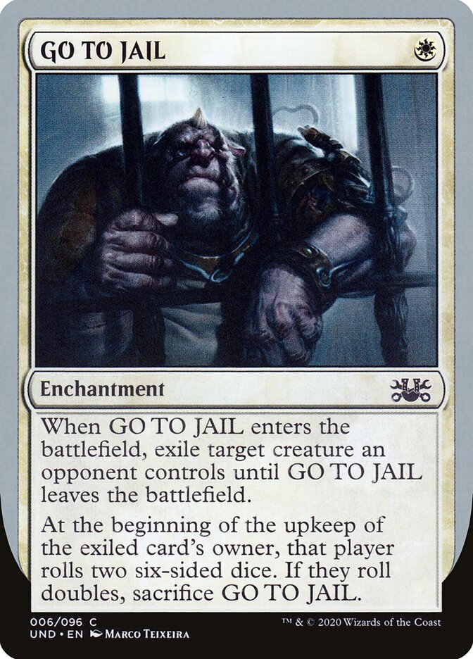 GO TO JAIL (6) - Unsanctioned (UND)