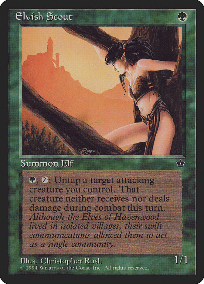 Elvish Scout (68c) - Fallen Empires (FEM)