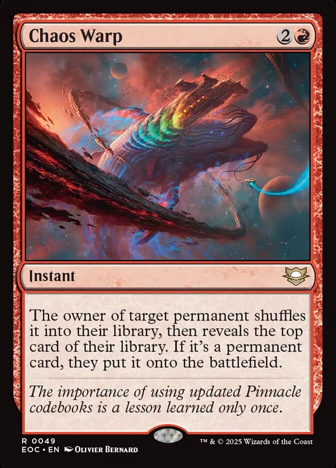 Chaos Warp (49) - Edge of Eternities Commander (EOC)