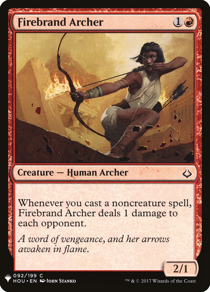 Firebrand Archer (HOU-92) - The List (PLST)