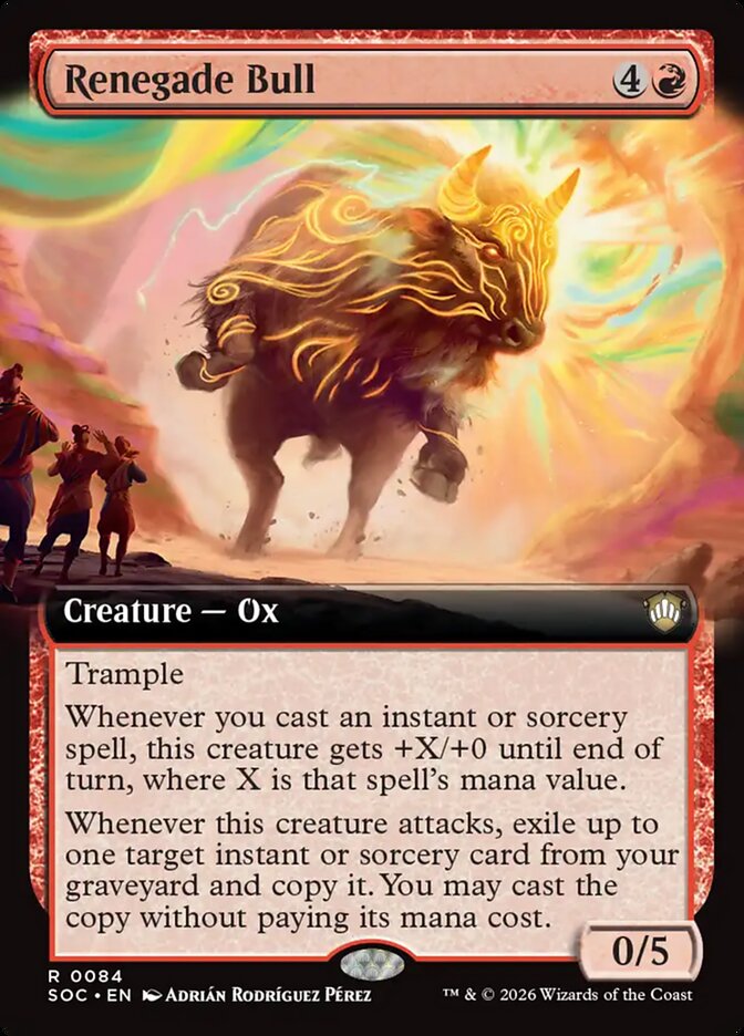 Renegade Bull (84) - Secrets of Strixhaven Commander (SOC)