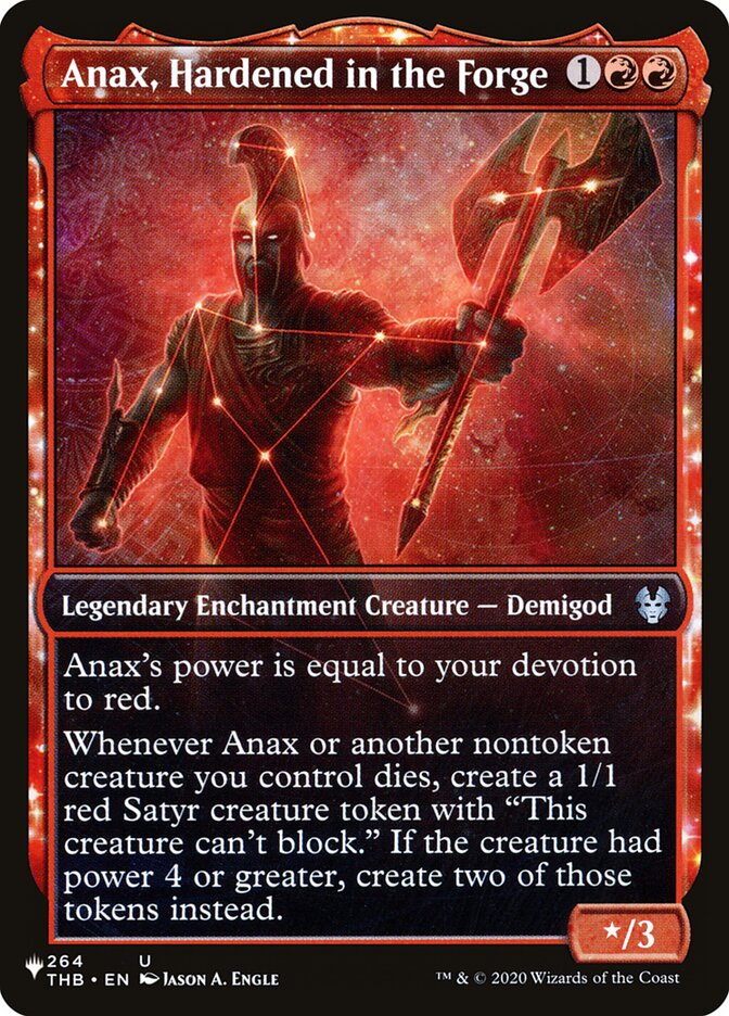 Anax, Hardened in the Forge (THB-264) - The List (PLST)