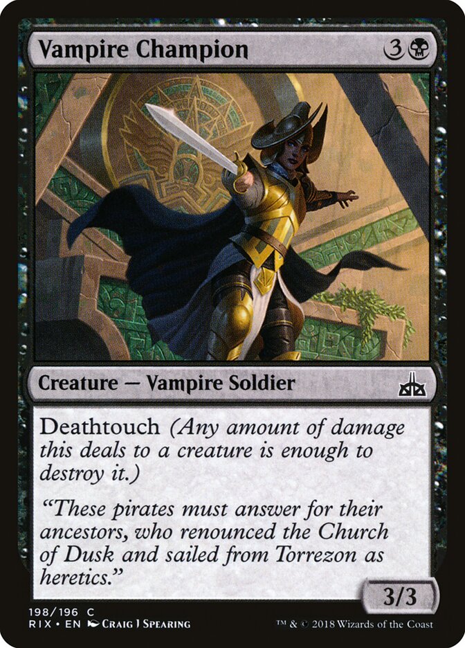 Vampire Champion (198) - Rivals of Ixalan (RIX)