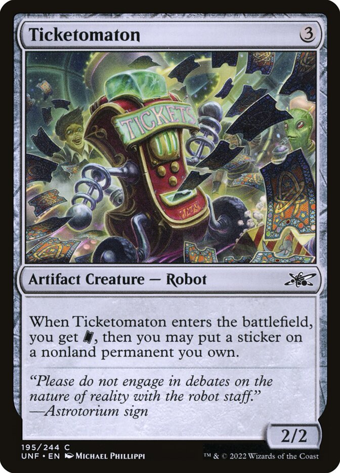 Ticketomaton (195) - Unfinity (UNF)