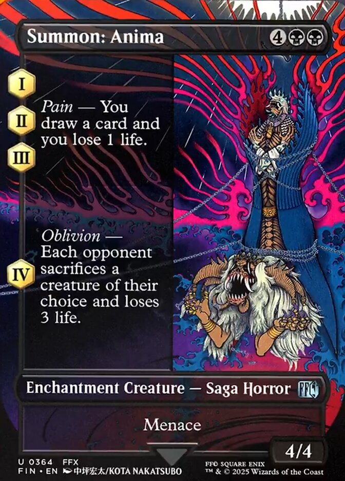 Summon: Anima (364) - [Foil, Borderless] Final Fantasy (FIN)