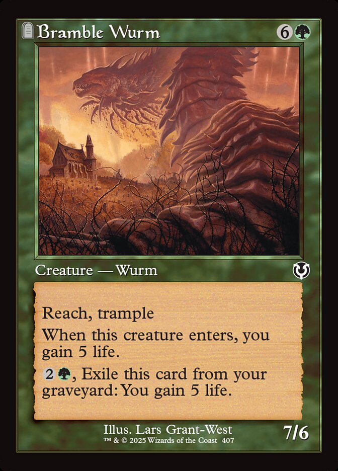 Bramble Wurm - [Foil, Retro Frame] Innistrad Remastered (INR)