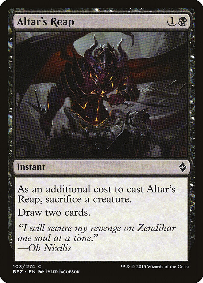 Altar's Reap (103) - Battle for Zendikar (BFZ)
