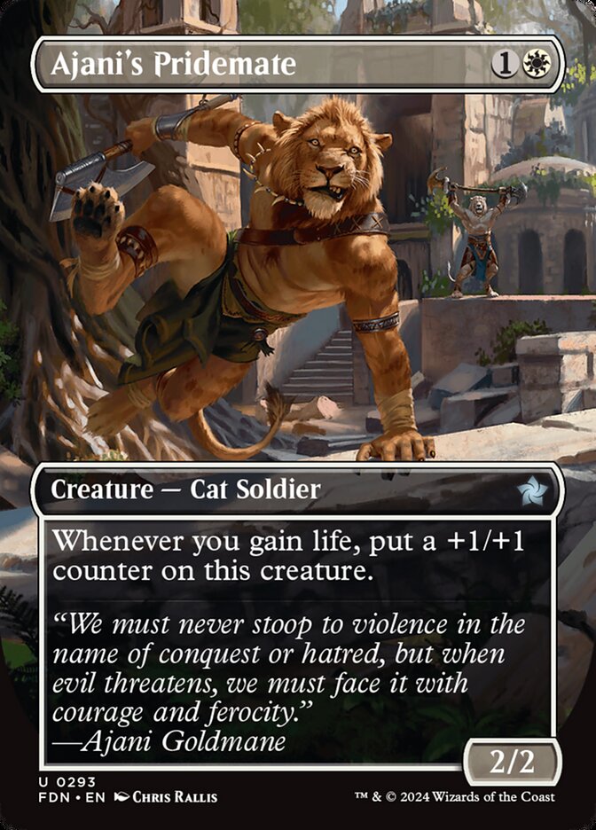 Ajani's Pridemate - [Borderless] Foundations (FDN)