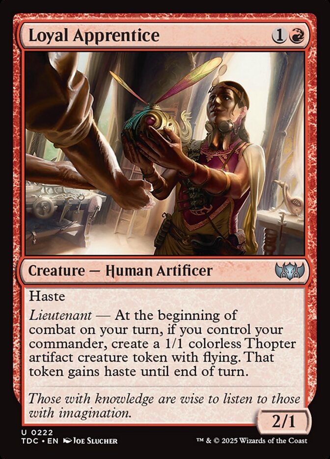 Loyal Apprentice (222) - Tarkir: Dragonstorm Commander (TDC)