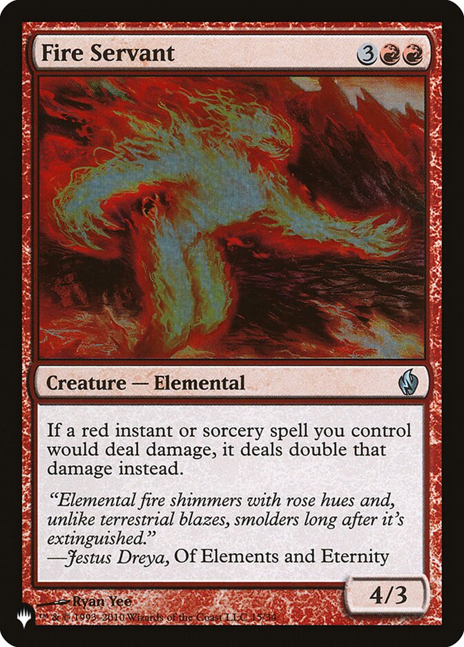 Fire Servant - The List (PLST)