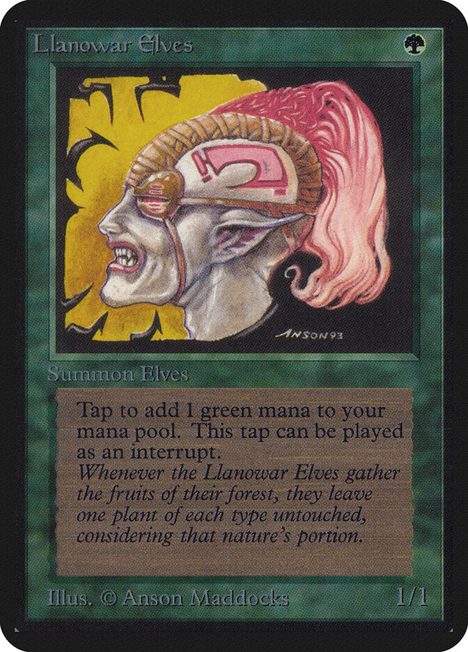 Llanowar Elves (210) - Limited Edition Alpha (LEA)