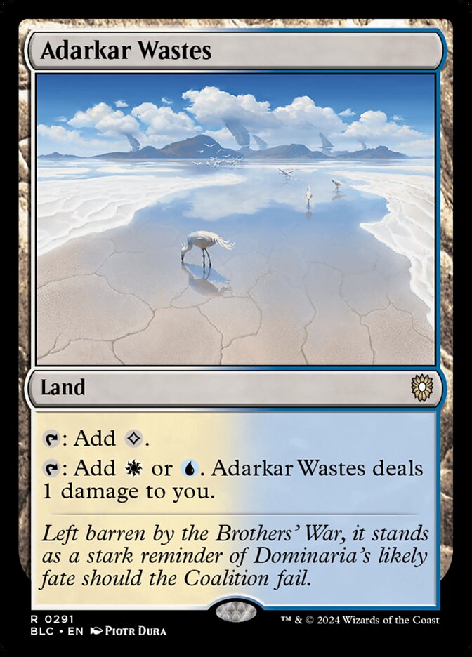 Adarkar Wastes (291) - Bloomburrow Commander (BLC)