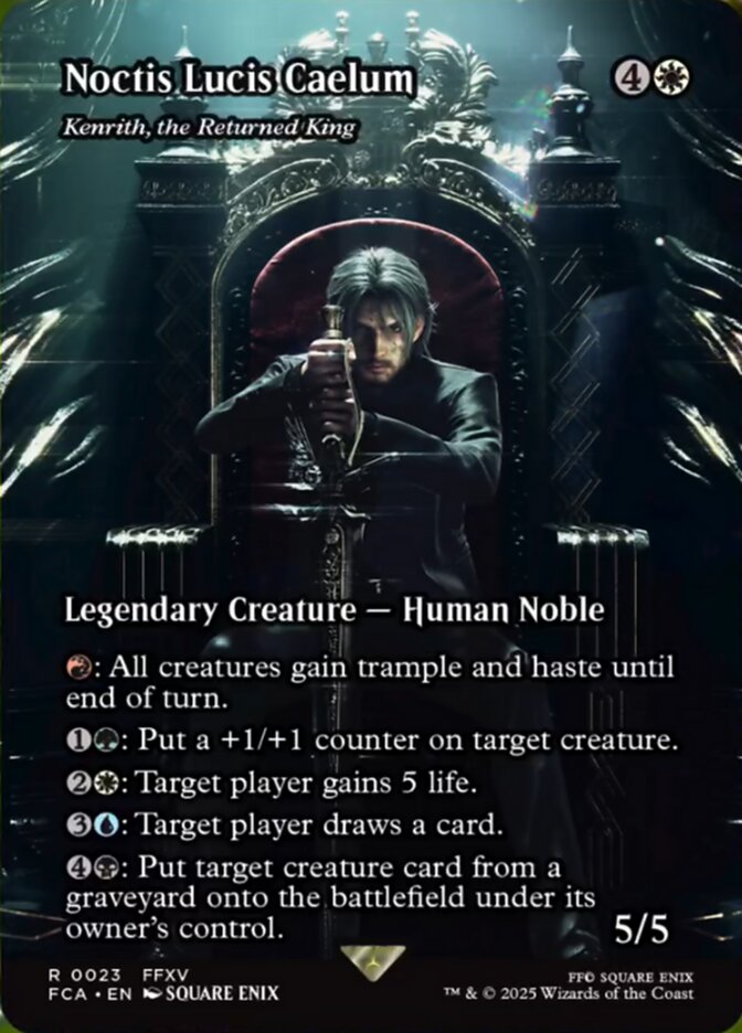 Noctis Lucis Caelum - Kenrith, the Returned King (23) - [Foil, Borderless] Final Fantasy: Through the Ages (FCA)