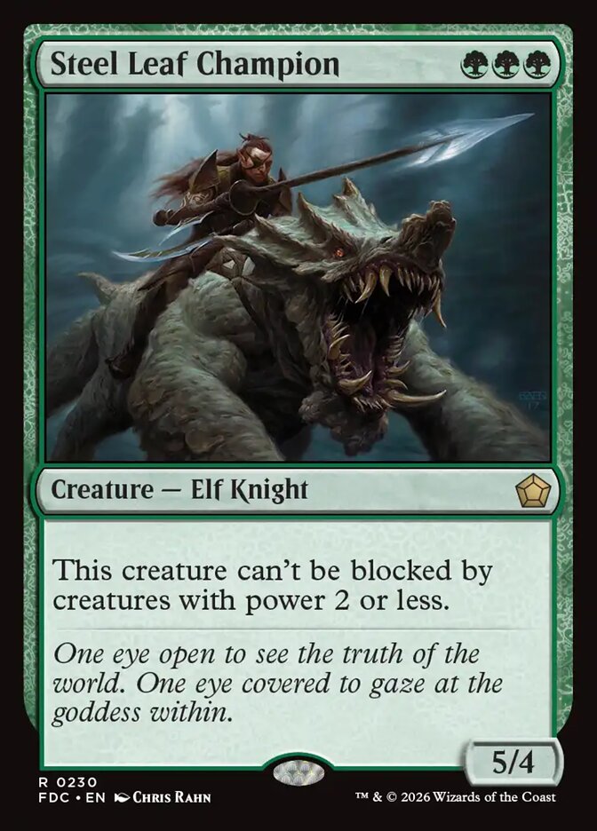 Steel Leaf Champion (230) - Foundations Commander (FDC)
