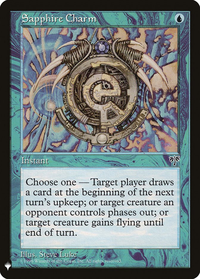 Sapphire Charm - The List (PLST)