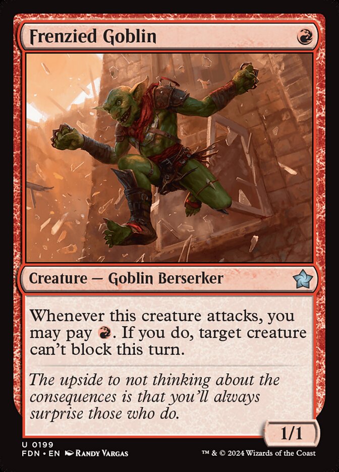 Frenzied Goblin - [Foil] Foundations (FDN)