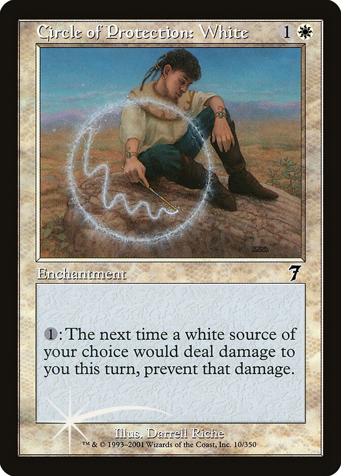 Circle of Protection: White (10) - Seventh Edition (7ED)