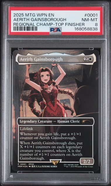 Aerith Gainsborough (Regional Top Finisher) #0001 - [Graded PSA 8] Pro Tour Promos (PTP)